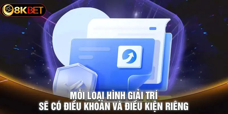 Điều khoản điều kiện 8kbet cho mỗi sản phẩm